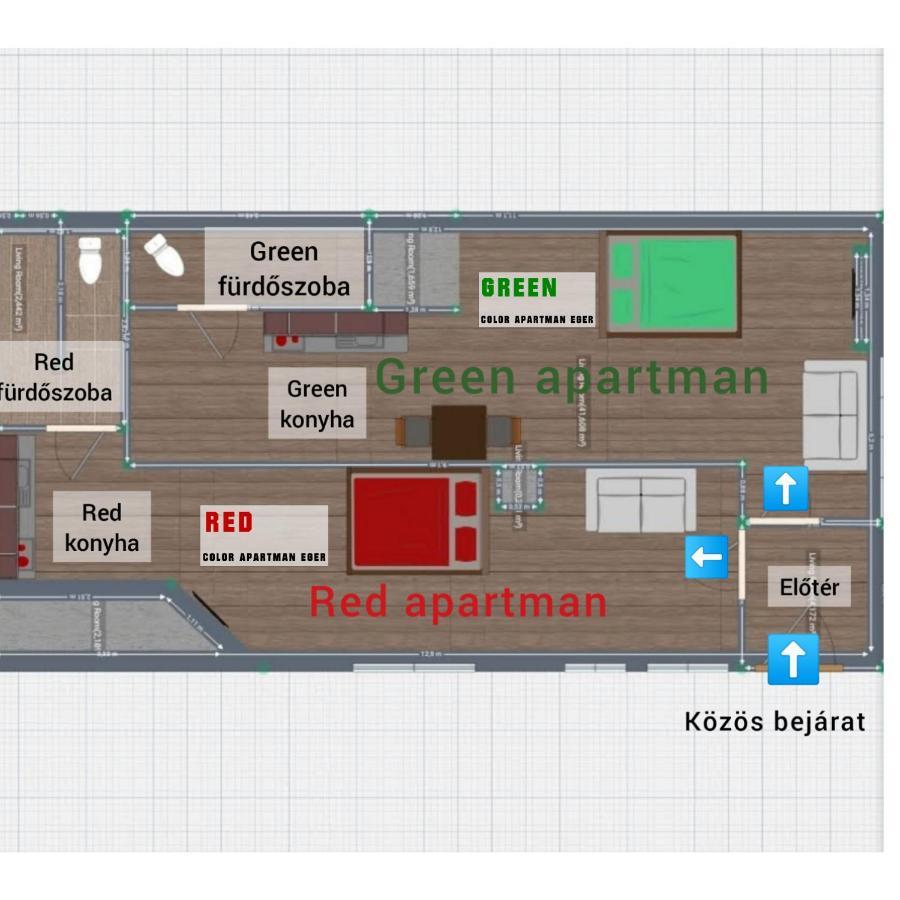 Color Apartmanok Eger Bagian luar foto